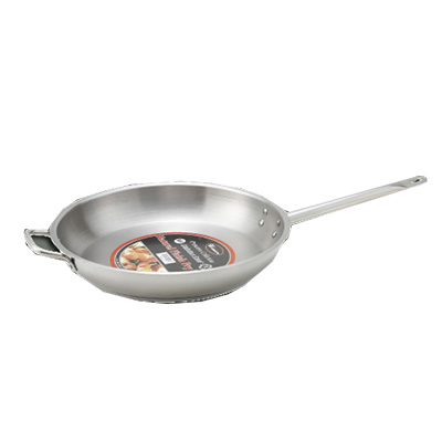 12.5" Stainless Steel Fry Pan, Winco SSFP-12