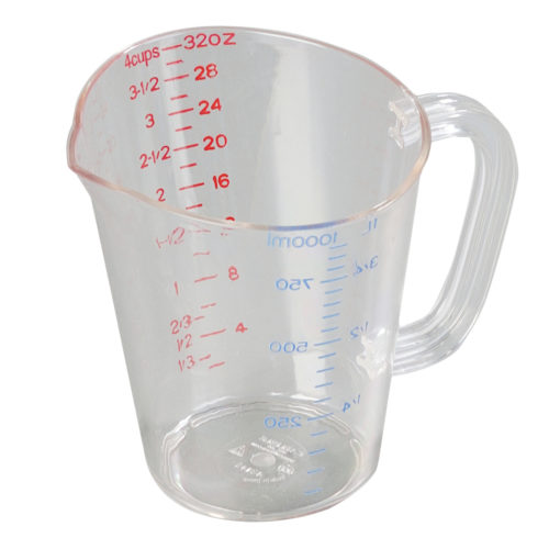 1 Qt. Plastic Measuring Cup Carlisle 4314307
