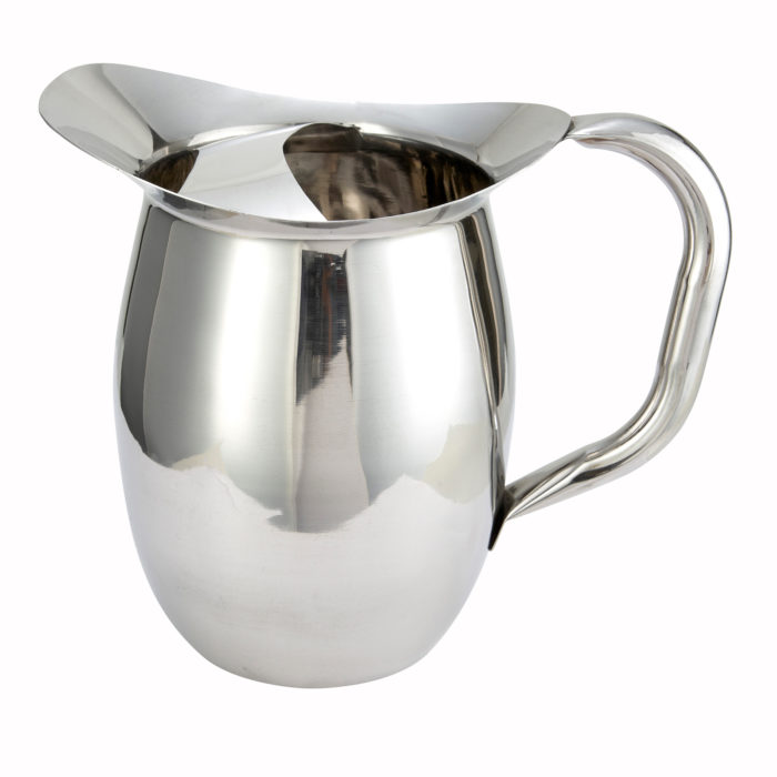 2 Qt. Stainless Steel Bell Pitcher, Winco WPB-2C