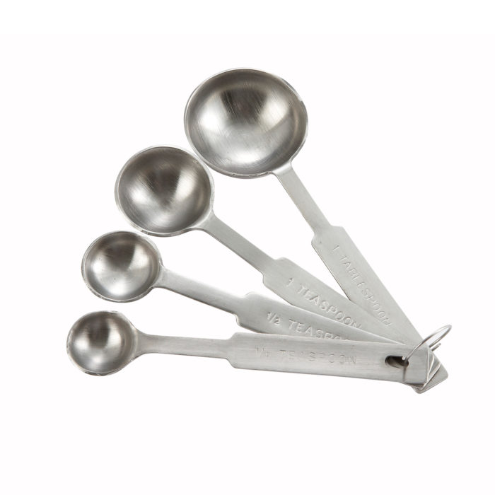 4-Piece Deluxe Measuring Spoons, Winco MSPD-4X