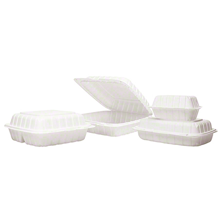 6" Microwaveable Hinged Takeout Container, Empress EPPHL66 - Case