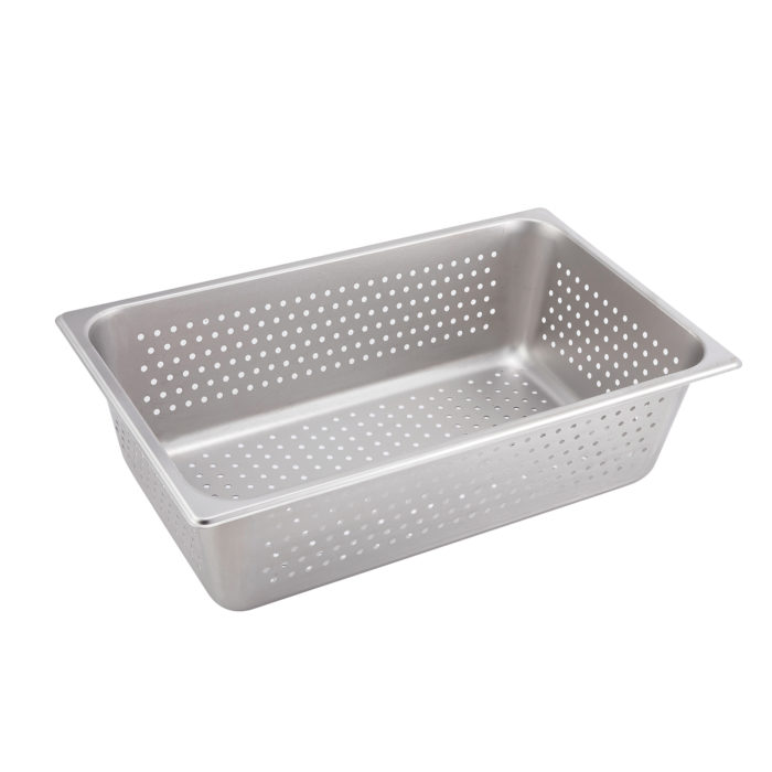 Full Size Perforated Steam Table Pan, 6" deep, Winco SPFP6