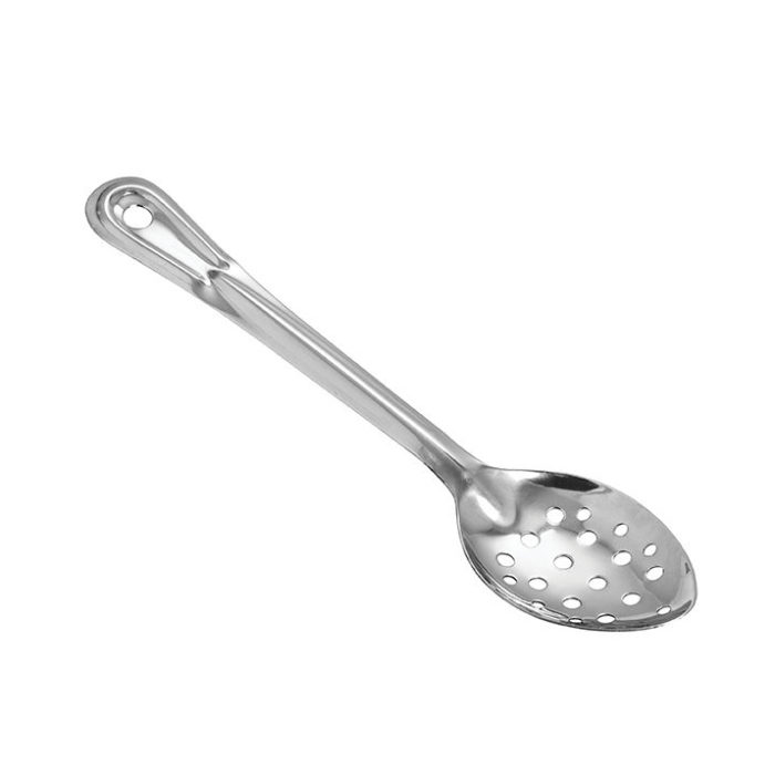 11" Perforated Stainless Steel Basting Spoon, Winco BSPT-11