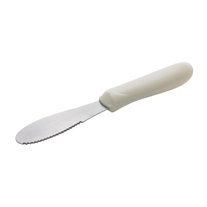 Stainless Steel Sandwich Spreader w/White Handle, Winco TWP-31